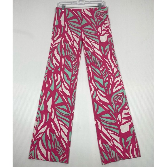 Lilly Pulitzer Pants - Lilly Pulitzer Pants Size S Georgia May Palazzo Capri Pink Casual Beach